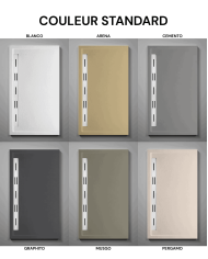 Receveur douche Vulcano Lateral effet pierre – Doccia Group