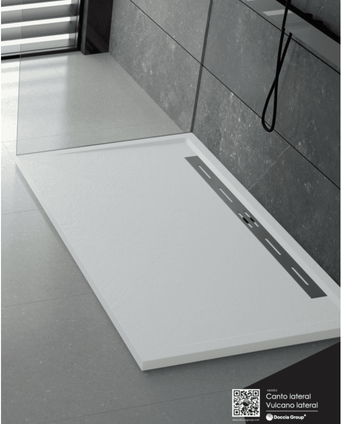 Receveur douche Canto Lateral effet pierre – Doccia Group