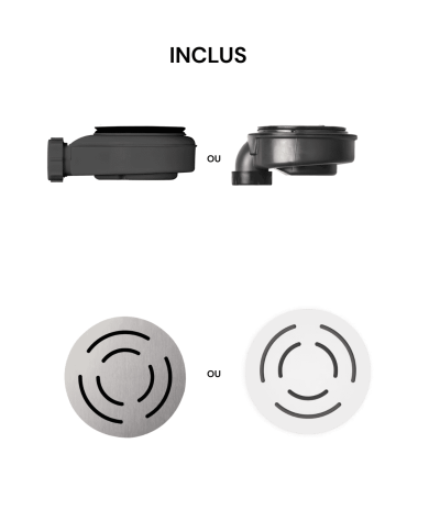 Receveur douche Granit effet pierre - Doccia Group