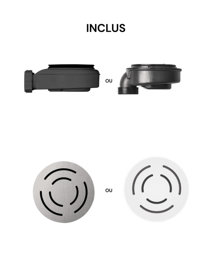 Receveur douche Granit effet pierre - Doccia Group