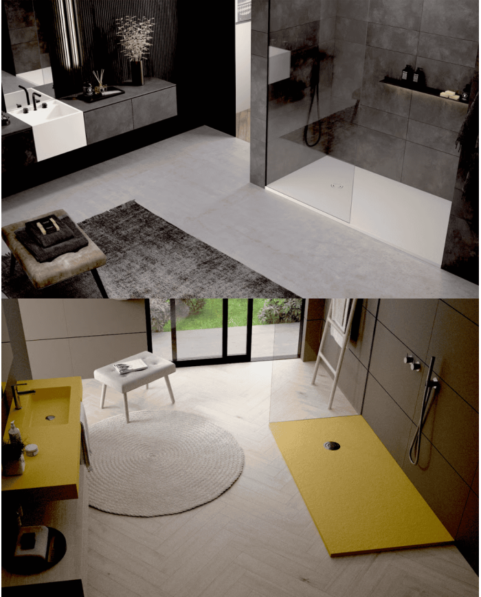 Receveur douche Granit effet pierre - Doccia Group