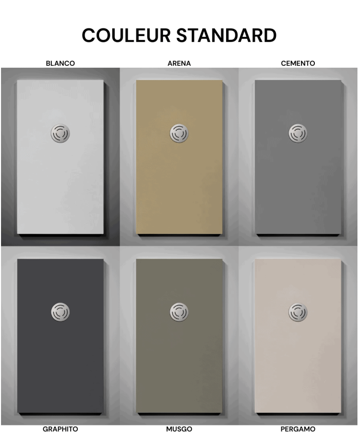 Receveur douche Granit effet pierre - Doccia Group