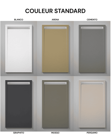 Receveur douche CUARZO effet ardoise - Doccia Group