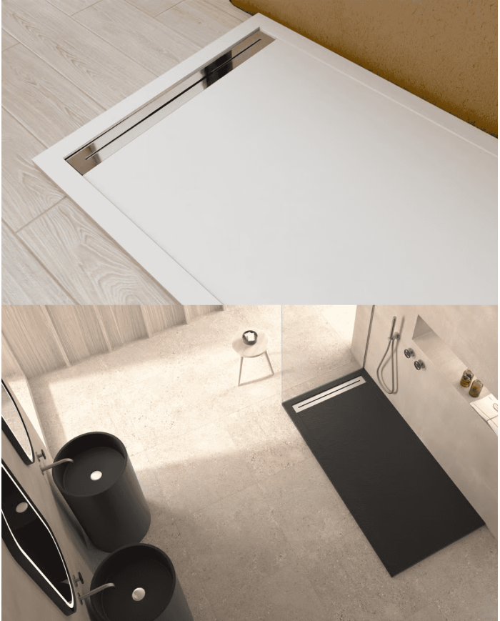 Receveur douche Fuji effet ardoise - Doccia Group