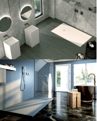 Receveur douche LIPARI effet ardoise - Doccia Group