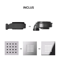 Receveur douche LIPARI effet ardoise - Doccia Group