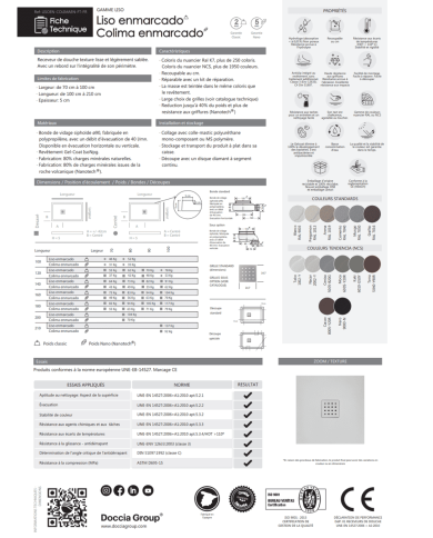 Receveur douche COLIMA ENMARCADO - Doccia group