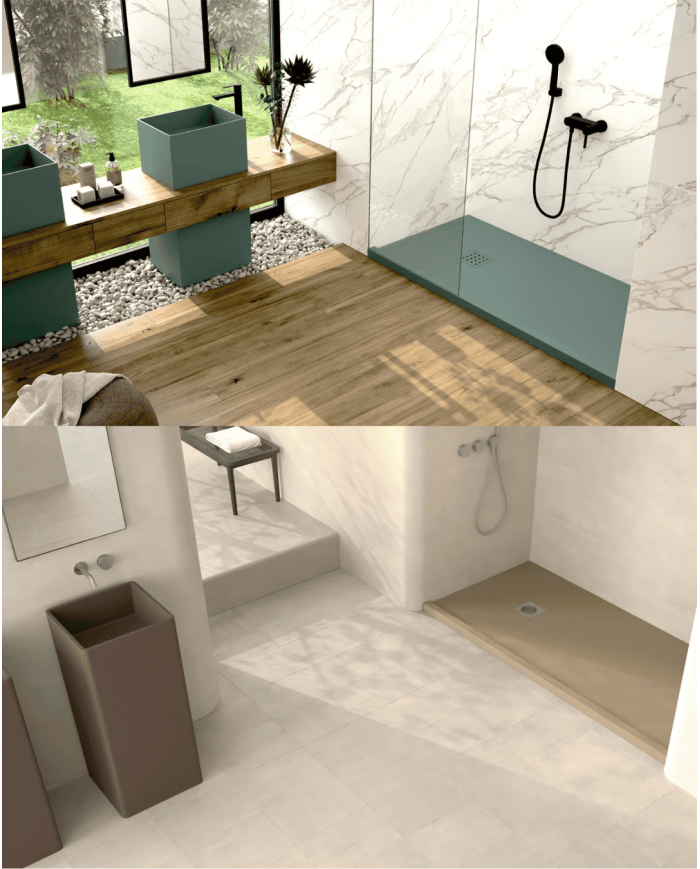 Receveur douche LISO ENMARCADO FRONTAL - Doccia group