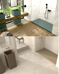 Receveur douche FUEGO ENMARCADO FRONTAL - Doccia group