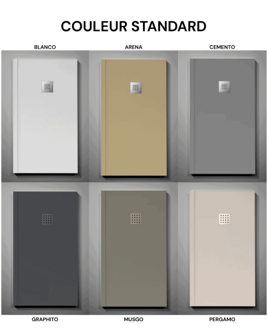 Receveur douche FUEGO ENMARCADO FRONTAL - Doccia group