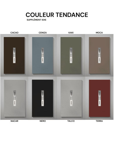 Receveur douche ARDESIA effet ardoise - Doccia group