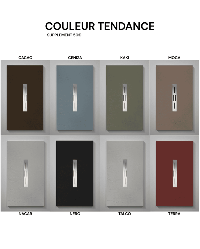 Receveur douche ARDESIA effet ardoise - Doccia group