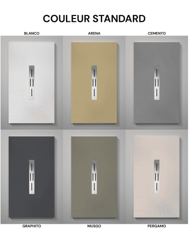 Receveur douche ARDESIA effet ardoise - Doccia group
