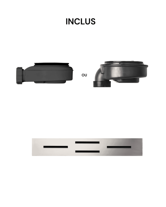 Receveur douche ARDESIA effet ardoise - Doccia group