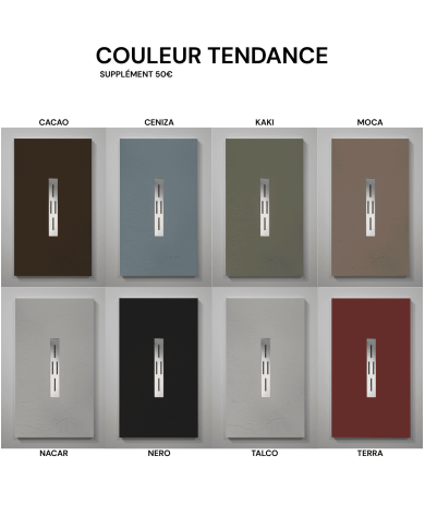 Receveur douche SANTORIN effet ardoise - Doccia group