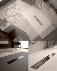 Receveur douche SANTORIN effet ardoise - Doccia group