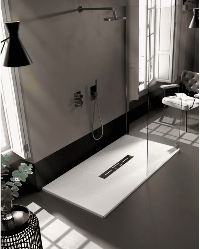 Receveur douche SANTORIN effet ardoise - Doccia group