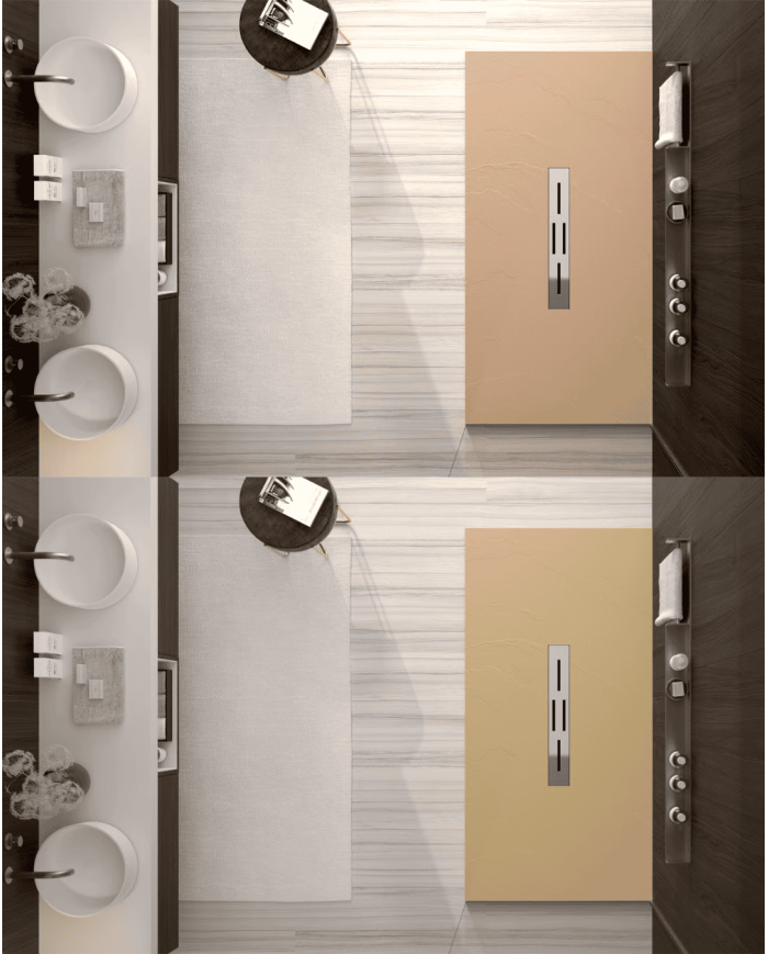 Receveur douche SANTORIN effet ardoise - Doccia group