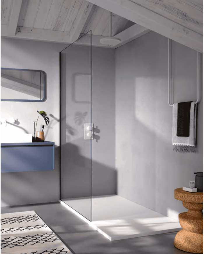 Receveur douche SEDA effet lisse - Doccia group