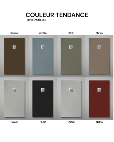 receveur douche pizarra | Doccia Group résine minérale