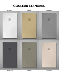 receveur douche pizarra | Doccia Group résine minérale