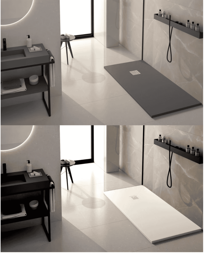 receveur douche pizarra | Doccia Group résine minérale