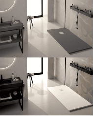 receveur douche pizarra | Doccia Group résine minérale