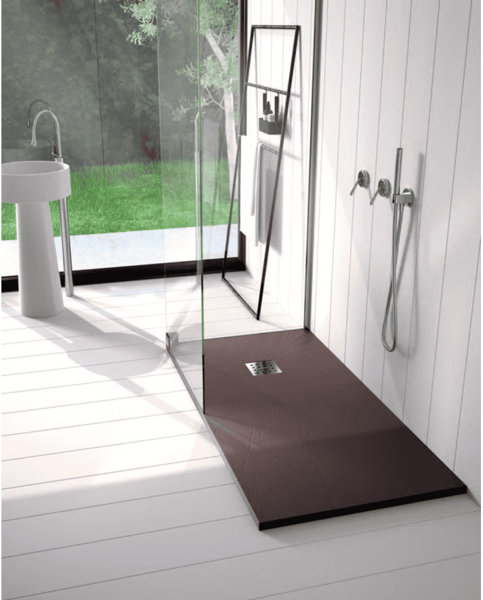 receveur douche pizarra | Doccia Group résine minérale