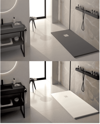 receveur douche pizarra | Doccia Group résine minérale