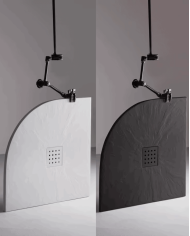 Receveur douche PIZARRA SEMI d'angle - Doccia group