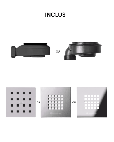 Receveur douche PIZARRA SEMI d'angle - Doccia group