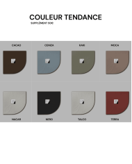 Receveur douche PIZARRA SEMI d'angle - Doccia group