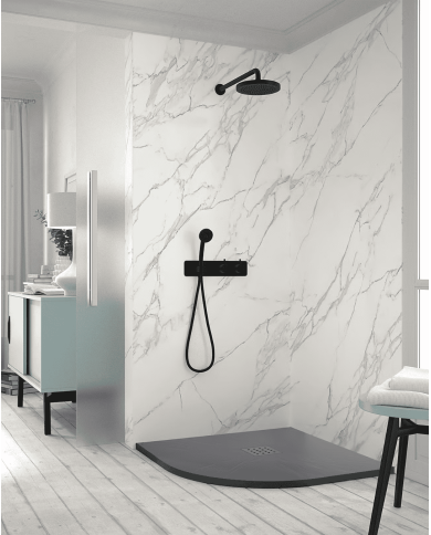 Receveur douche PIZARRA SEMI d'angle - Doccia group