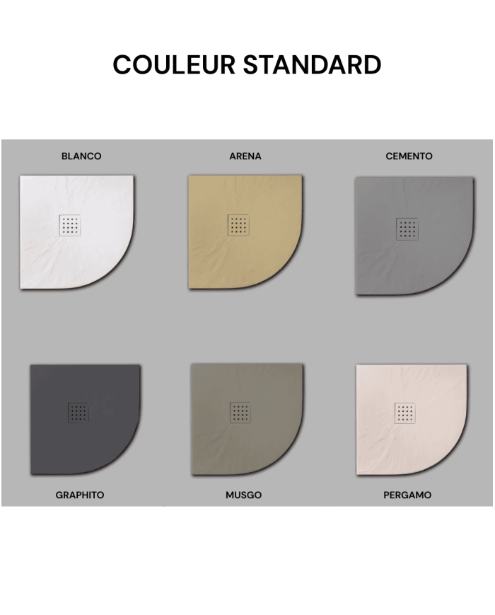 Receveur douche POROS SEMI d'angle - Doccia group