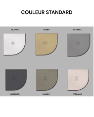 Receveur douche POROS SEMI d'angle - Doccia group