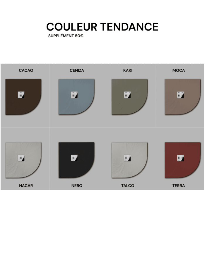 Receveur douche POROS SEMI d'angle - Doccia group