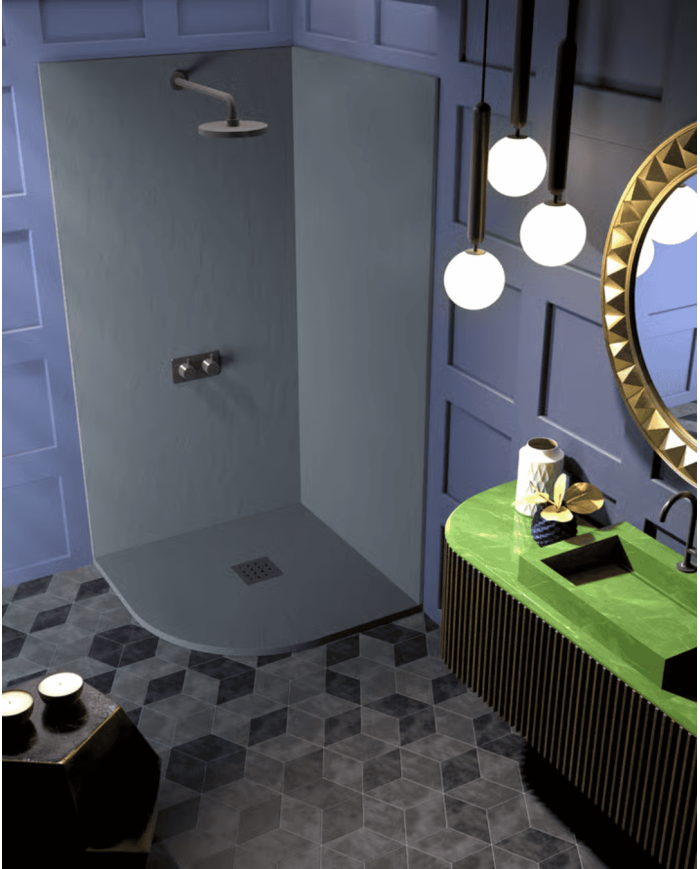 Receveur douche POROS SEMI d'angle - Doccia group