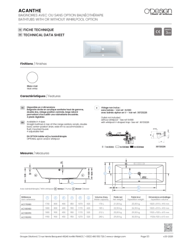 Baignoire ACANTHE – O Design