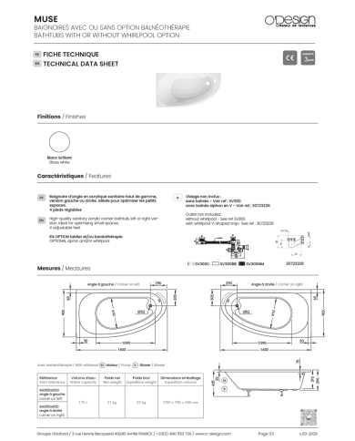 Baignoire MUSE – O Design