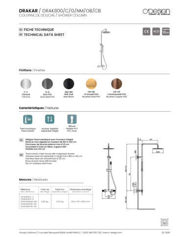 Ensemble douche Drakar - Odesign