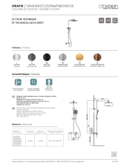 Ensemble douche réglable Grafik - Odesign