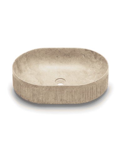 Vasque Striae Ovale Beige - Bathco
