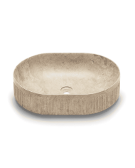 Vasque Striae Ovale Beige - Bathco