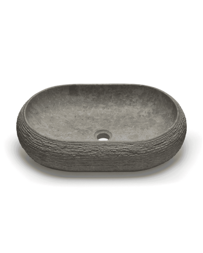 Vasque Domed Ovale Black - Bathco