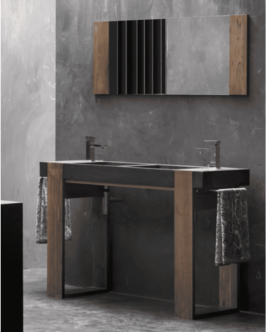 Meuble lavabo Simi Black - Bathco