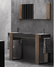 Meuble lavabo Simi Black - Bathco