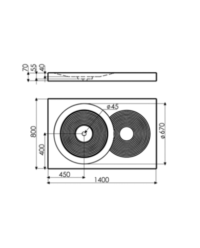 Receveur de douche Icono - Bathco