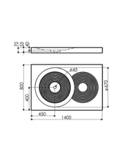 Receveur de douche Icono - Bathco
