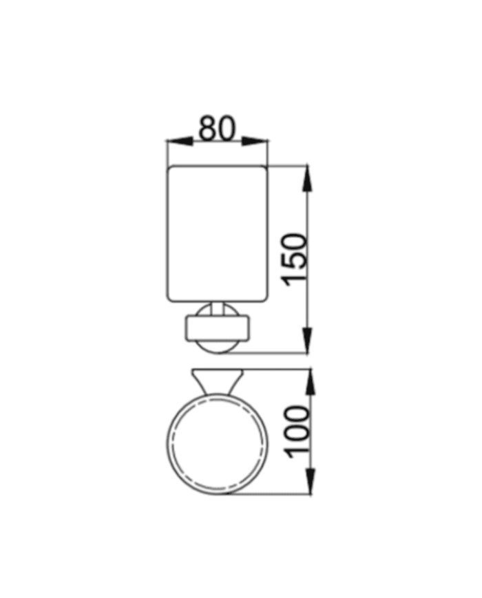 Porte verre mural Opéra - Webert