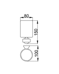 Porte verre mural Opéra - Webert